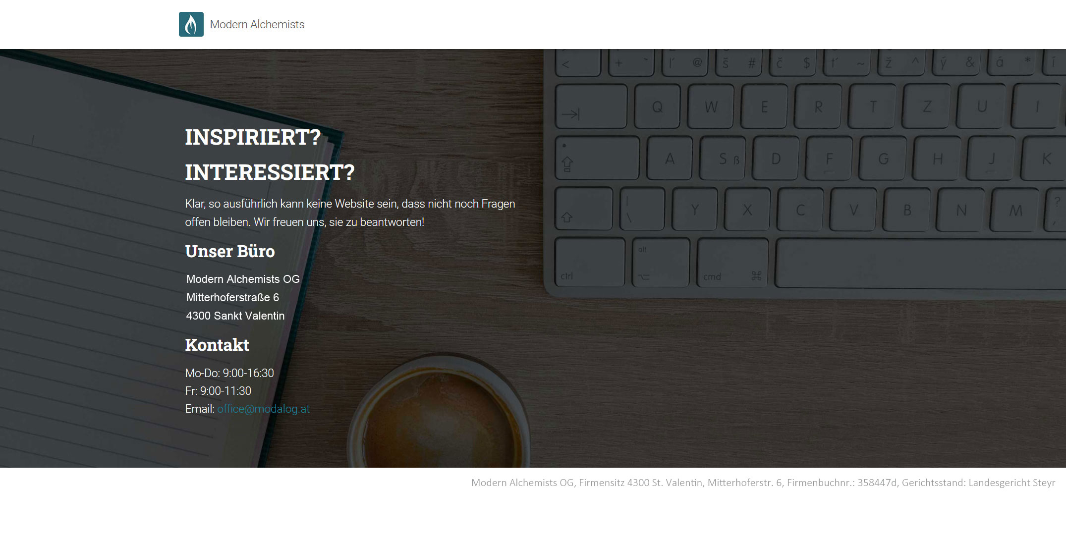 Modern Alchemists Impressum